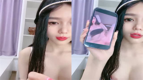 黑丝苗条巨乳妹淫声浪语挑逗，道具玩粉穴互动撩人高潮不断！